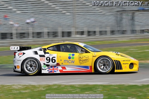 2008-04-26 Monza 0574 Le Mans Series - Bell-Bruni - Ferrari F430 GT